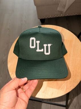 OLU Green Embroidered Logo Trucker Hat